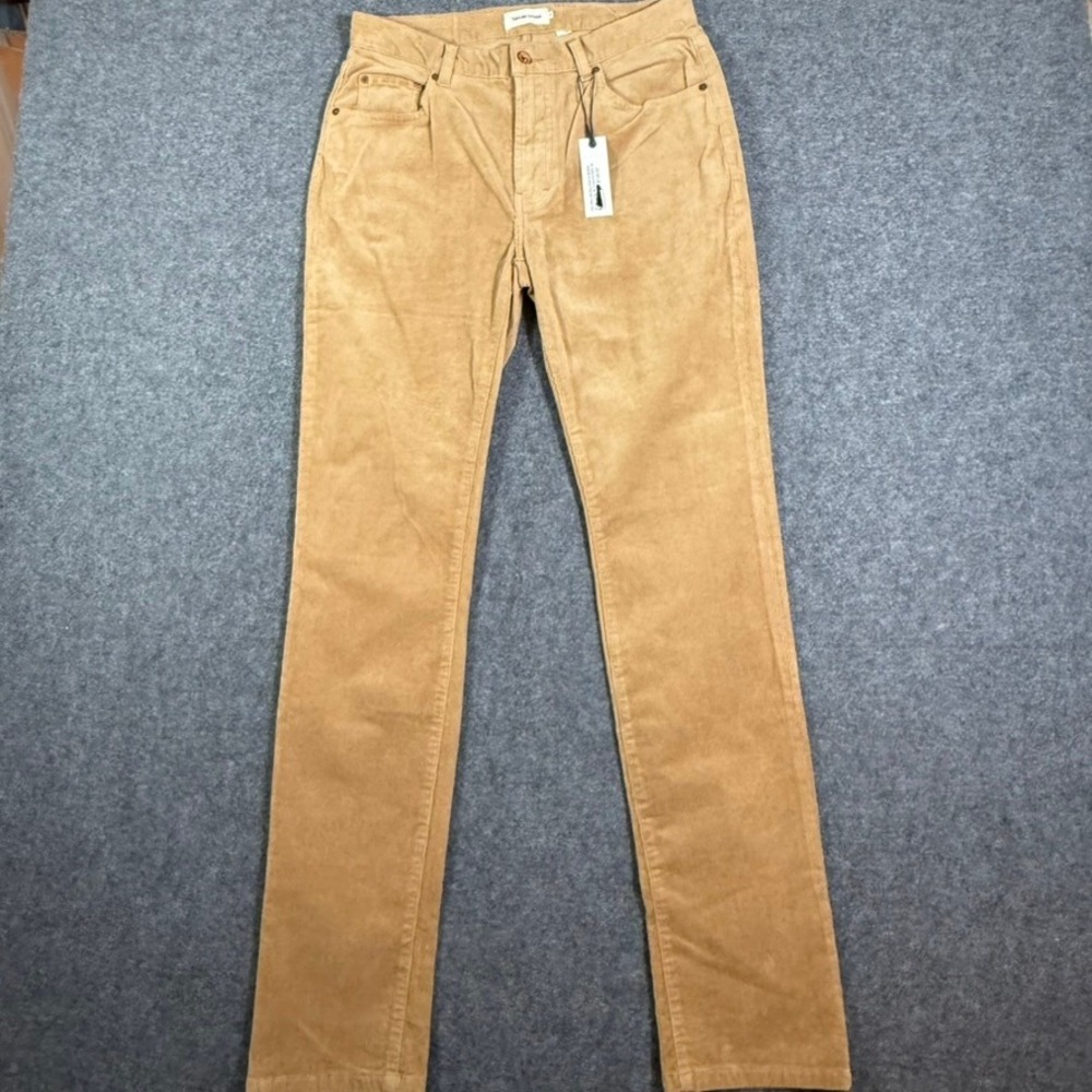 Taylor Stitch Slim All Day Pant British Khaki Corduroy Mens 30x33 NEW